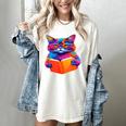 Cat Book Shirt Colorful Cat Reading Book Women's Comfort Colors T-Shirt Ivory Cat Book Shirt Colorful Cat Reading Book Women's Comfort Colors T-Shirt Ivory