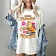 Cat Shirts For Women Book Lover Shirt Cats And Books Women's Comfort Colors T-Shirt Ivory