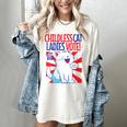 Childless Cat Ladies Vote Kamala Harris Cute Comic Book Cat Women's Comfort Colors T-Shirt Ivory
