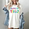Class Of 1962 School Reunion College Highschool Graduation Women's Comfort Colors T-Shirt Ivory
