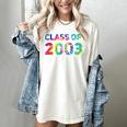 Class Of 2003 School Reunion College Highschool Graduation Women's Comfort Colors T-Shirt Ivory