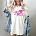 Class Of 2024 Pink For Girls And Women Graduation Women's Comfort Colors T-Shirt Ivory