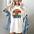 Class Of 2035 Senior Graduate Retro Graduation Women's Comfort Colors T-Shirt Ivory
