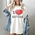 Clifford The Big Red Dog I Heart Clifford Childrens Books Women's Comfort Colors T-Shirt Ivory