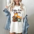 Coffee Cats And Books Lover For Women & Girls Coffee Women's Comfort Colors T-Shirt Ivory Coffee Cats And Books Lover For Women & Girls Coffee Women's Comfort Colors T-Shirt Ivory