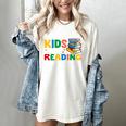 All The-Cool Kids Are Reading Teacher Book Lover Librarian Premium Women's Comfort Colors T-Shirt Ivory