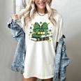 Coquette Bow Books St Patrick's Shamrock Bookworm Librarian Women's Comfort Colors T-Shirt Ivory Coquette Bow Books St Patrick's Shamrock Bookworm Librarian Women's Comfort Colors T-Shirt Ivory