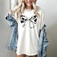 Cow Print Bow And Stethoscope Nurse RN Graduation Coquette Women's Comfort Colors T-Shirt Ivory