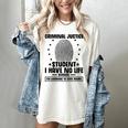 Criminal Justice School Degree Graduation Day Student Women's Comfort Colors T-Shirt Ivory