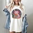 Cute Axolotl Reading Books Cozy Night Aesthetic Women's Comfort Colors T-Shirt Ivory Cute Axolotl Reading Books Cozy Night Aesthetic Women's Comfort Colors T-Shirt Ivory