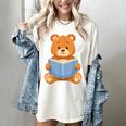 Cute Teddy Bear Reading Book Adorable For Readers Women's Comfort Colors T-Shirt Ivory