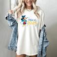 Disney Mickey Mouse Cap & Gown '25 Graduation Class Of 2025 Premium Tri-Blend Women's Comfort Colors T-Shirt Ivory