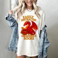 Easily Distracted By Dragons And Books Reading Women's Comfort Colors T-Shirt Ivory
