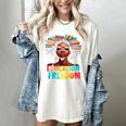 Education Is Freedom Afro Books Women's Comfort Colors T-Shirt Ivory