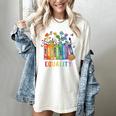 Equal Rights Book Flower Equality Peace Love Kindness Book Women's Comfort Colors T-Shirt Ivory