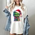 Ew People Meowy Cat Christmas Introvert Men Women Women's Comfort Colors T-Shirt Ivory