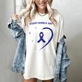 Faith Hope Love In Memory Of Husband Colon Cancer Awareness Women's Comfort Colors T-Shirt Ivory