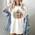 Fall Book Pumpkin Fall Librarians Bookworm Teachers Students Women's Comfort Colors T-Shirt Ivory