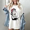 Female Librarian Rosie Riveter Book Guardian Woman Women's Comfort Colors T-Shirt Ivory