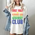 First Rule Of Introvert Club Is There Is No Introvert Club Raglan Baseball Tee Women's Comfort Colors T-Shirt Ivory First Rule Of Introvert Club Is There Is No Introvert Club Raglan Baseball Tee Women's Comfort Colors T-Shirt Ivory