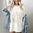 Floral The Reader Tarot Card Skeleton Reading Book Women's Comfort Colors T-Shirt Ivory