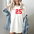 Football Senior Night Football Senior 2025 Graduation 51 Women's Comfort Colors T-Shirt Ivory
