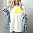 Football Senior Night Football Senior 2025 Graduation 55 Women's Comfort Colors T-Shirt Ivory