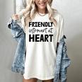 Friendly Introvert At Heart Women's Comfort Colors T-Shirt Ivory Friendly Introvert At Heart Women's Comfort Colors T-Shirt Ivory