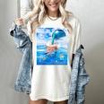 Frutiger Aero Aesthetic Tech Bubble Tea Boba Milktea Fishes Women's Comfort Colors T-Shirt Ivory Frutiger Aero Aesthetic Tech Bubble Tea Boba Milktea Fishes Women's Comfort Colors T-Shirt Ivory