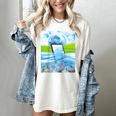 Frutiger Aero Aesthetic Tech Water Fishes Monitor Screen Raglan Baseball Tee Women's Comfort Colors T-Shirt Ivory Frutiger Aero Aesthetic Tech Water Fishes Monitor Screen Raglan Baseball Tee Women's Comfort Colors T-Shirt Ivory