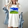 Frutiger Aero Meadow Aesthetic Y2k 2000s Ironic Nostalgic Women's Comfort Colors T-Shirt Ivory
