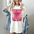 Graduate 2025 For Senior 2025 Graduation Coquette Pink Bow Women's Comfort Colors T-Shirt Ivory