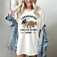 I Graduated Can I Go Back To Bed Sloth Graduation Cap Women's Comfort Colors T-Shirt Ivory