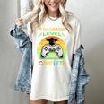 Graduation 5th Grade Level Complete Gamer Class 2021 Gaming Women's Comfort Colors T-Shirt Ivory