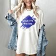 Graduation Graduated Creative Writing Degree University Women's Comfort Colors T-Shirt Ivory