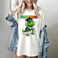 Graduation Preschool Dinosaur T Rex Crushed It Boys Grad Women's Comfort Colors T-Shirt Ivory