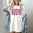 Groovy Senior Class Of 2026 Coquette Pink Bow Graduation Women's Comfort Colors T-Shirt Ivory
