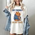 Grouchy Capybara Not Friendly Do Not Touch Introvert Premium Tri-Blend Women's Comfort Colors T-Shirt Ivory