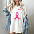 Heart I Wear Pink In Memory Of Nana Breast Cancer Awareness Women's Comfort Colors T-Shirt Ivory