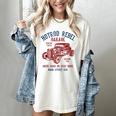 Hotrod Rebel Automotive Nostalgia Old Car Distressed Women's Comfort Colors T-Shirt Ivory