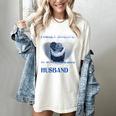 My Husband Is Guardian Angel He Watches Over My Back Memory Women's Comfort Colors T-Shirt Ivory