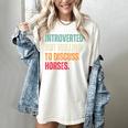 Introvert Cute Horse Lover Horse Riding Equestrian Women's Comfort Colors T-Shirt Ivory