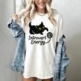 Introvert Energy Cat Love Cat Meme Women's Comfort Colors T-Shirt Ivory
