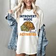 Introvert Mode Activated Low Social Battery Box Turtle Women's Comfort Colors T-Shirt Ivory Introvert Mode Activated Low Social Battery Box Turtle Women's Comfort Colors T-Shirt Ivory