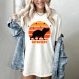 Introvert Retro Sunset Capybara Tee Women's Comfort Colors T-Shirt Ivory