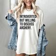 Introverted Archer Archery Introvert Women's Comfort Colors T-Shirt Ivory