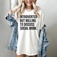 Introverted Caseworker Social Work Introvert Women's Comfort Colors T-Shirt Ivory