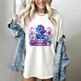 Just A Girl Who Loves Dragons And Books Cute Dragon Reading Premium Tri-Blend Women's Comfort Colors T-Shirt Ivory