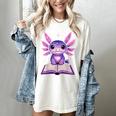 Kawaii Axolotl Cute Axolotls Reading Book Women's Comfort Colors T-Shirt Ivory Kawaii Axolotl Cute Axolotls Reading Book Women's Comfort Colors T-Shirt Ivory
