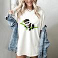 I Did It Kawaii Panda With Graduation Cap Diploma Women's Comfort Colors T-Shirt Ivory